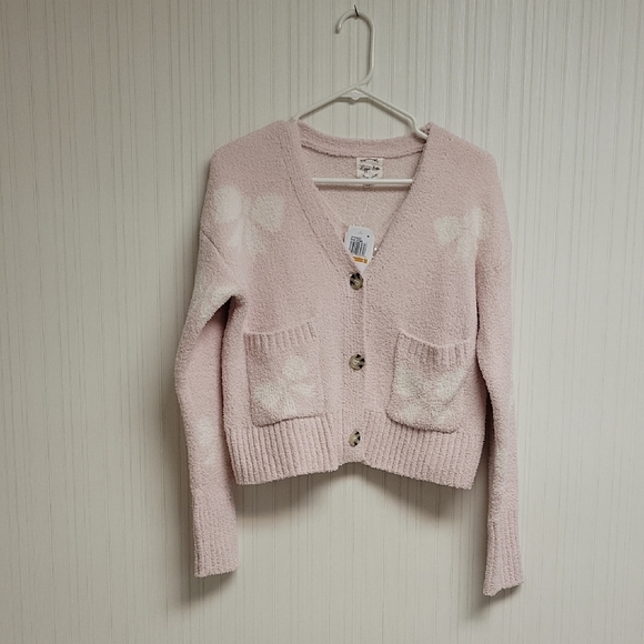 Pink Cardigan Sweater With Matching Tank From Hippie Rose Sz Small NWT - Picture 1 of 8